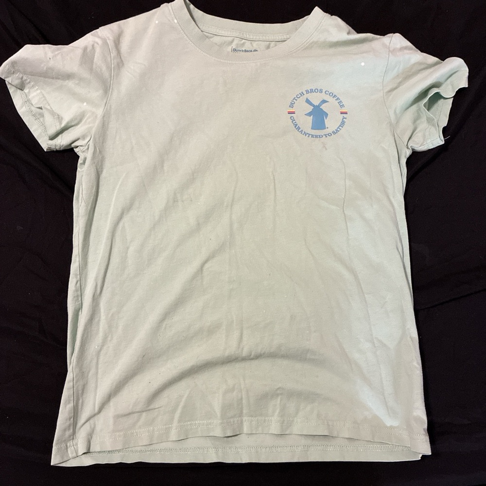 Dutch Bros Mint Green Cotton T-Shirt